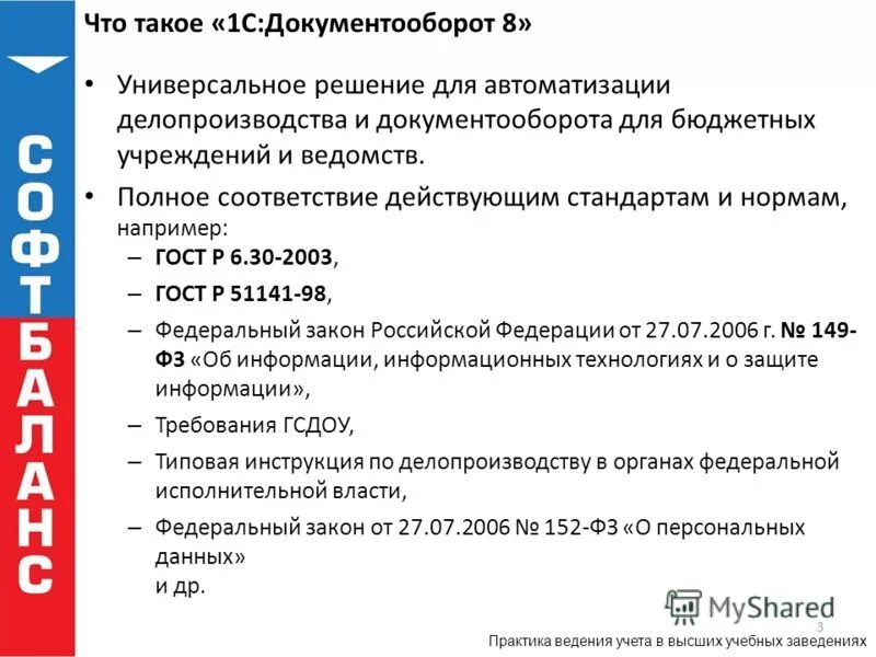 В полном соответствии с действующим