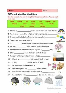Weather tasks