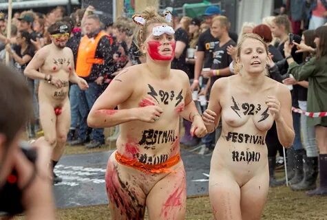 Roskilde - Nudism Festival Naked Run.