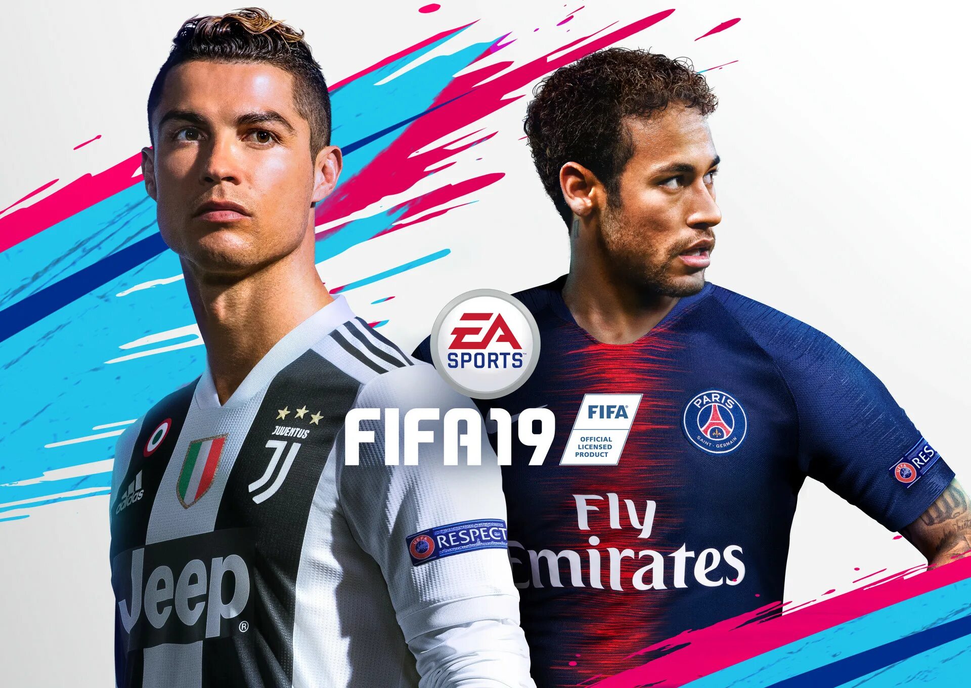 Fifa de. FIFA 19 Роналду. ФИФА 2019 игра. Роналду на обложке ФИФА 19. FIFA Постер.