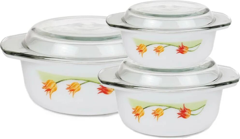 Набор кастрюль жаропрочных. 159021. Simax набор стеклянных. Стеклянная термостойкая посуда. Набор стеклянных кастрюль с крышками.