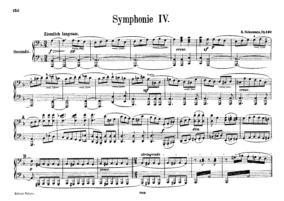 Симфония 4 ноты. Симфония номер 4 Шуман. Симфонии Шумана. Шуман симфония номер 2. Шуман концерт ля минор Ноты.