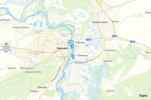 Маршрут 10 на карте барнаул