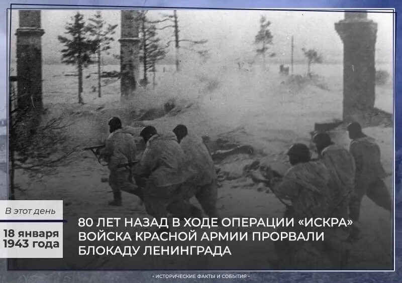 18 Января 1943. 18 Января 1943 прорвана блокада. В каком году прорвали блокаду