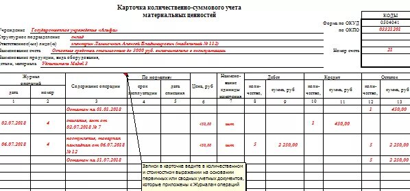 Ф 0504041 карточка количественно-суммового учета материальных ценностей. Форма по ОКУД 0504041. Карточка количественно суммового учета 0504041. Карточка количественно суммарного учета материальных ценностей.