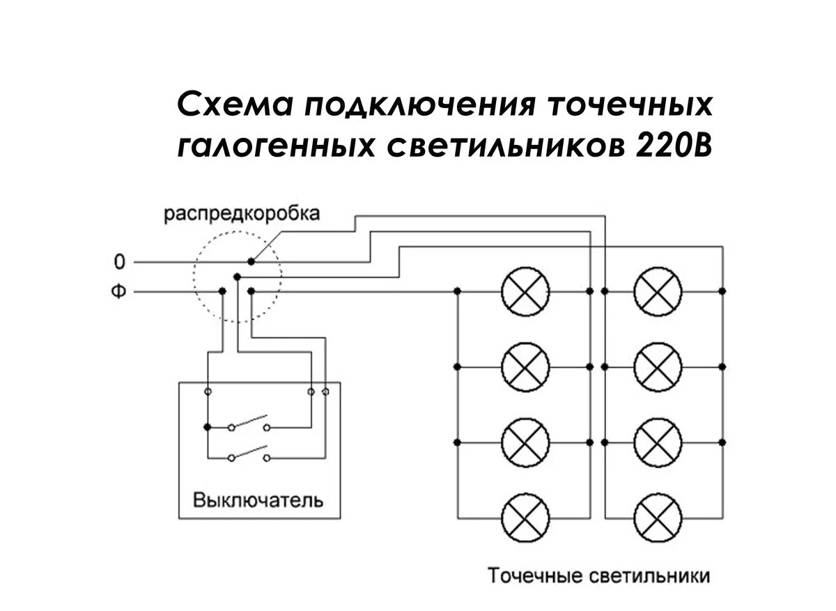 Схемы соединения ламп. Схема подключения светильника с выключателем с 4 лампами. монтажная схема подключения 3 лампочек. схема подключения 4 точечных светильников. схема параллельного соединения ламп 220.