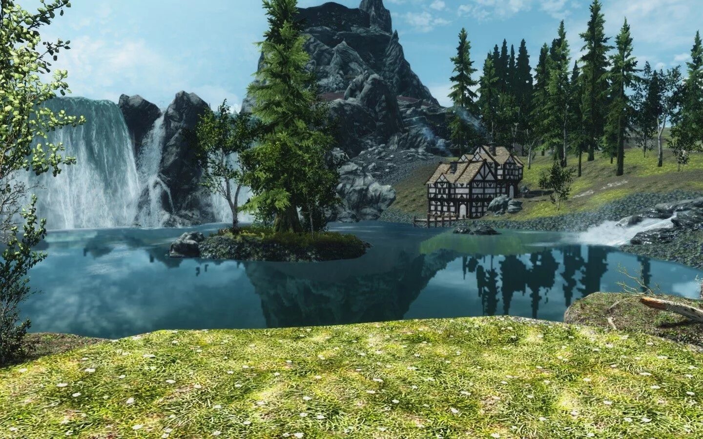 Скайрим водопады. Skyrim "Водопадная усадьба. Водопады Скайрима. Мод водопад скайрим. Водопады Скайрима фото.