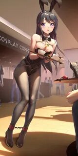 animal_ears bondage bunny_ears bunny_girl heels neko no_bra pantyhose pussy...