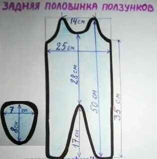 Ползунки для новорожденного своими руками