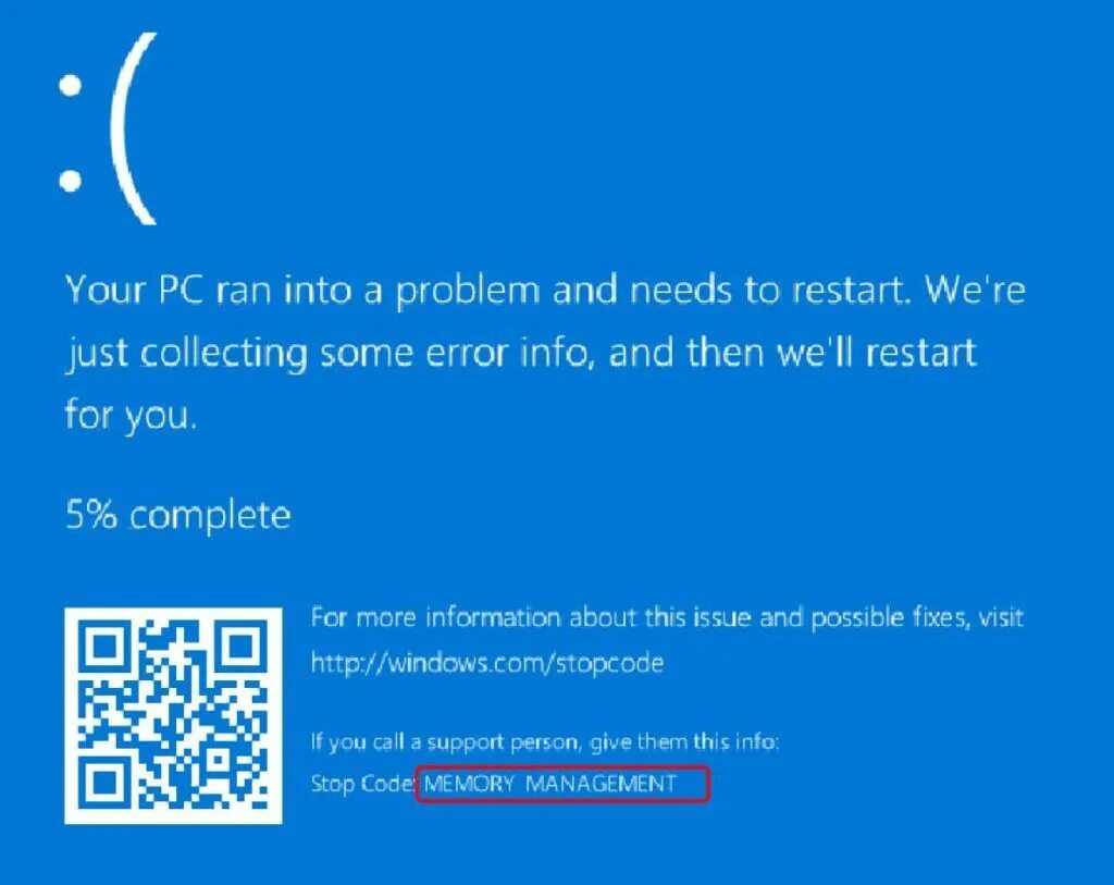 Screen memory. Синий экран мемори менеджмент виндовс 10. ошибка memory management win 10. синий экран смерти windows 10 оперативная память. синий экран смерти memory.