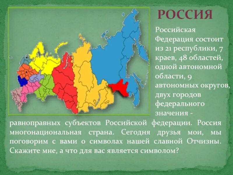 Российская Федерация состоит из. Республики России. РФ состоит из республик. Субъекты Российской Федерации.