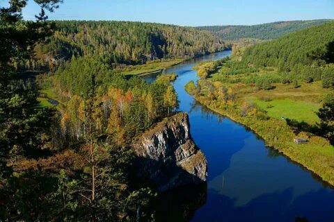 Горы реки южного урала - фото.