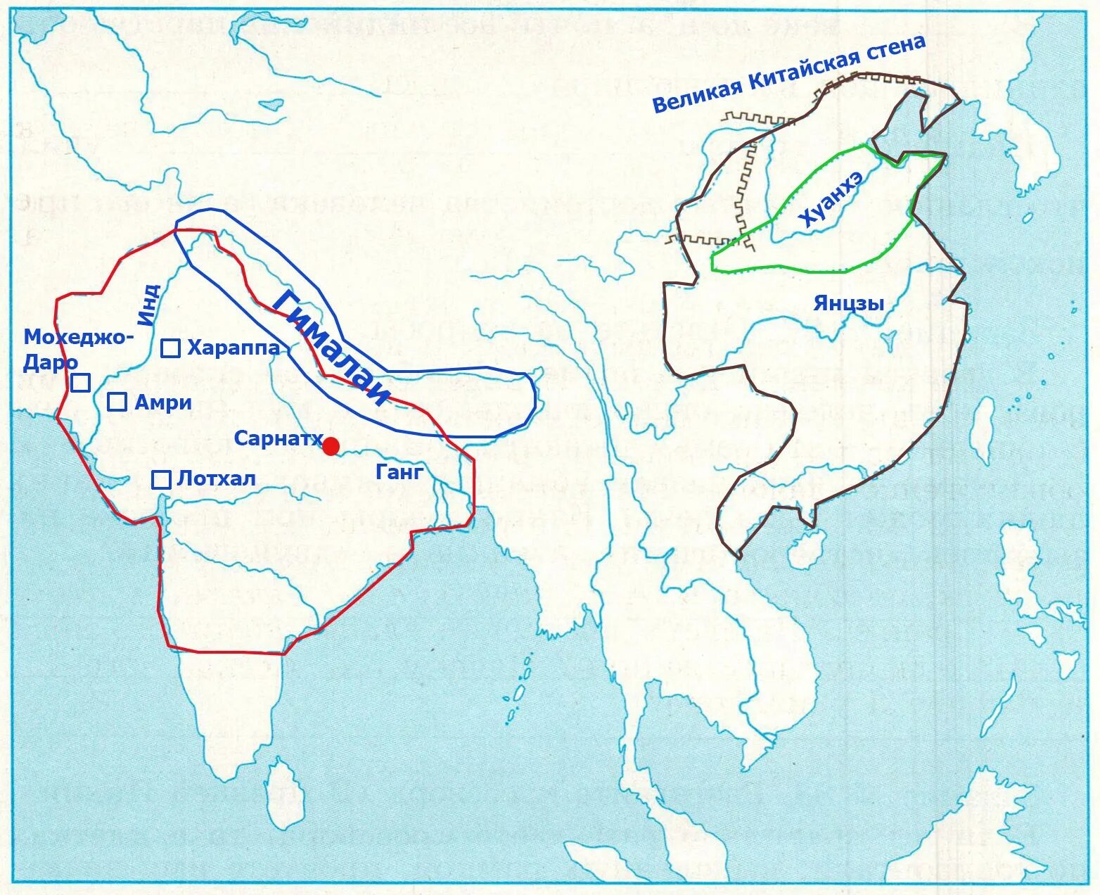 Река ганг на карте впр 5 класс. Древний Восток Индия и Китай контурная карта 5 класс. Заполните контурную карту Индия и Китай в древности 5. Заполните контурную карту с 60 Индия и Китай в древности. Контурная карта древний Восток Индия и Китай.