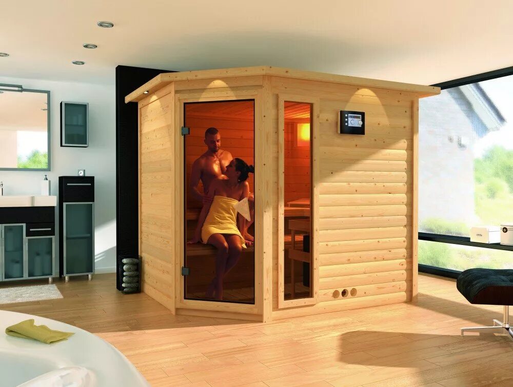 Парилка в квартире. Компактная современная баня. Сборная сауна harvia. Финская сауна в квартиру с душевой кабиной banff gsi-502 180x120x220. Ванная комната с сауной.