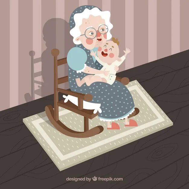 Прикольную картинку внучке. Бабушка и внучка. Мультяшные бабушки. Бабуля с внучкой. Веселая бабуля с внучкой.