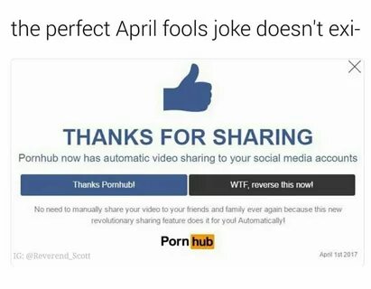 Porn hub april fools joke