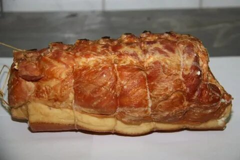 Свиная грудинка горячего копчения