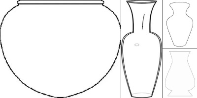 ваза шаблоны для вырезания