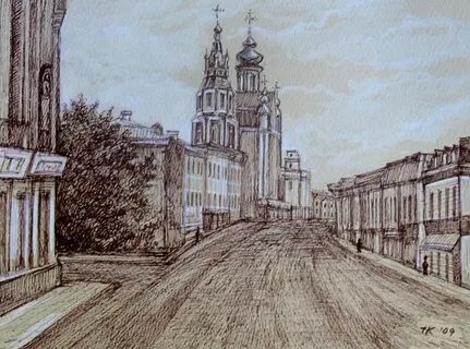 Рисуем старую москву