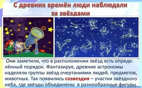 Изучение космоса 1 класс естествознание