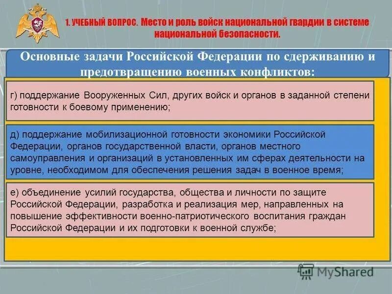 Фз 226 от 03.07 2016 о национальной. Предназначение и задачи войск национальной гвардии РФ. Предназначение задачи и состав войск национальной гвардии. Задачи войск ВНГ. Задачи национальной гвардии Российской Федерации.