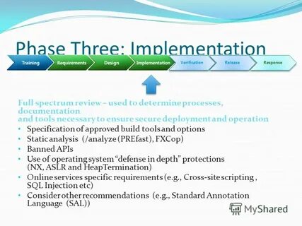 Specific requirements