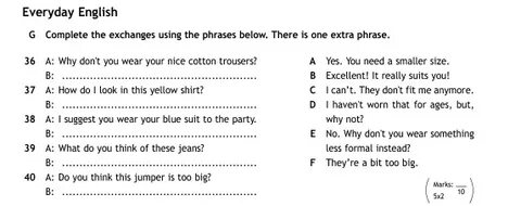 Use the phrases below