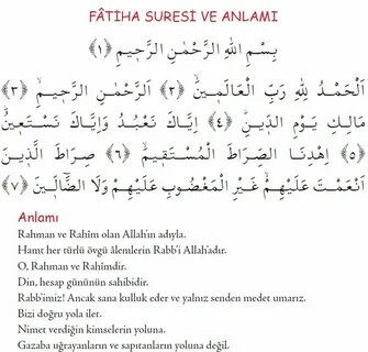 Fatiha suresi