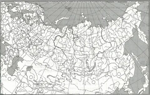 Административная контурная карта россии для печати