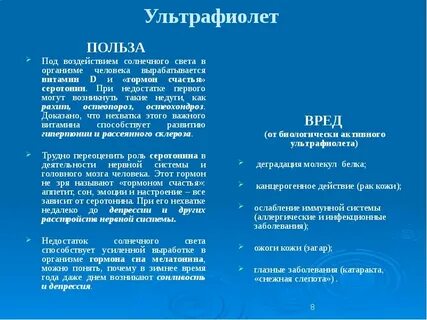 Плюсы излучения