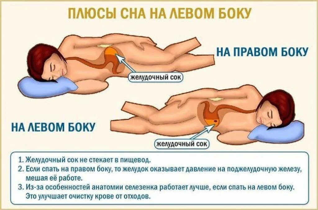 На каком боку спать ночью. На каком боку лучше спать. спать на левом боку. правильное положение для сна. спать на левом боку полезно.