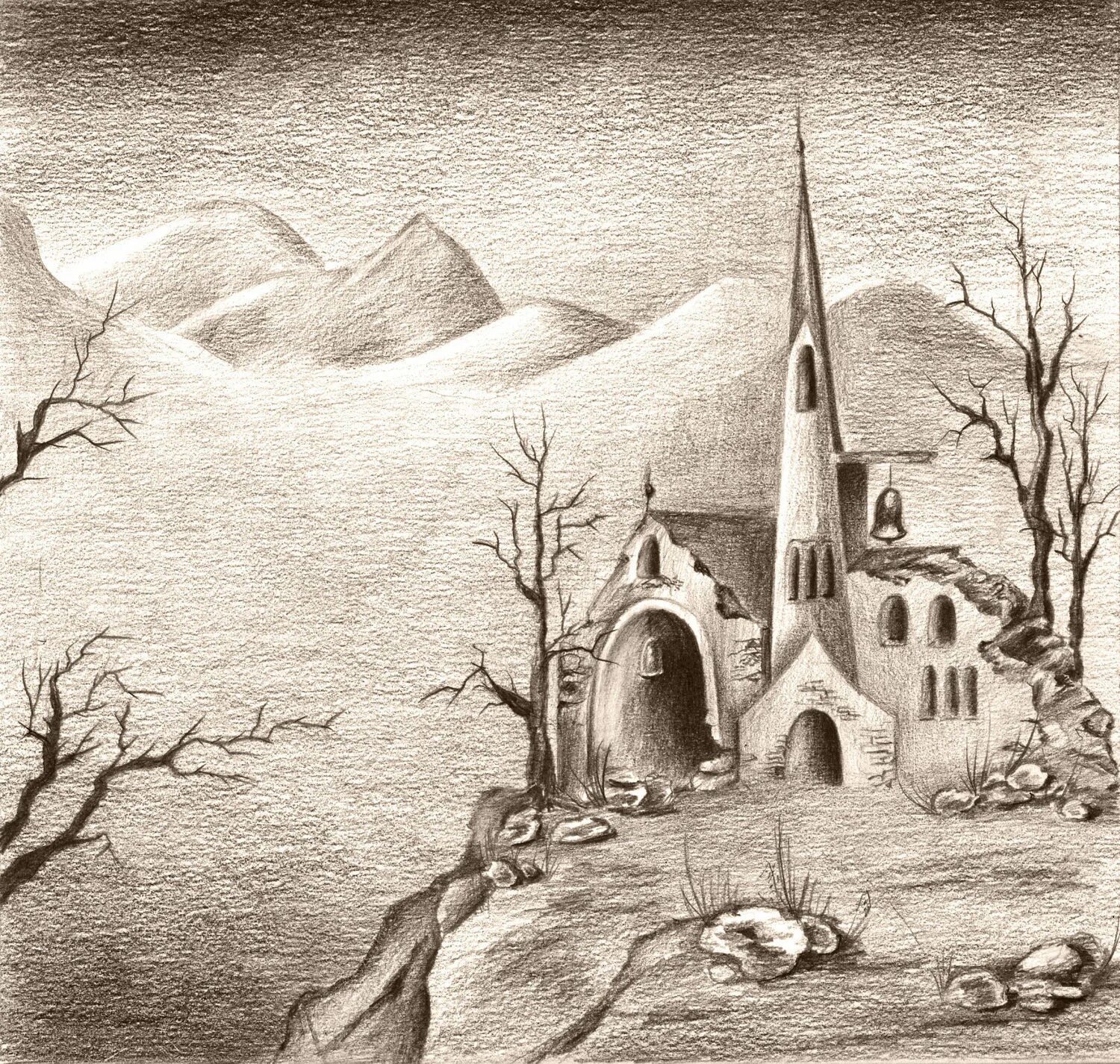 Старый замок Мусоргский иллюстрация. Рисунок к пьесе Мусоргского старый замок. Старый замок Мусоргский. Крепость Графика.
