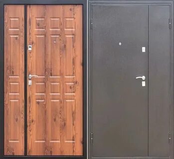 Дверь металлическая двухстворчатая утепленная
