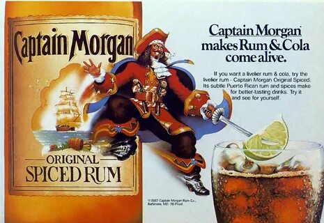 1987 Captain Morgan makes Rum & Cola come alive.