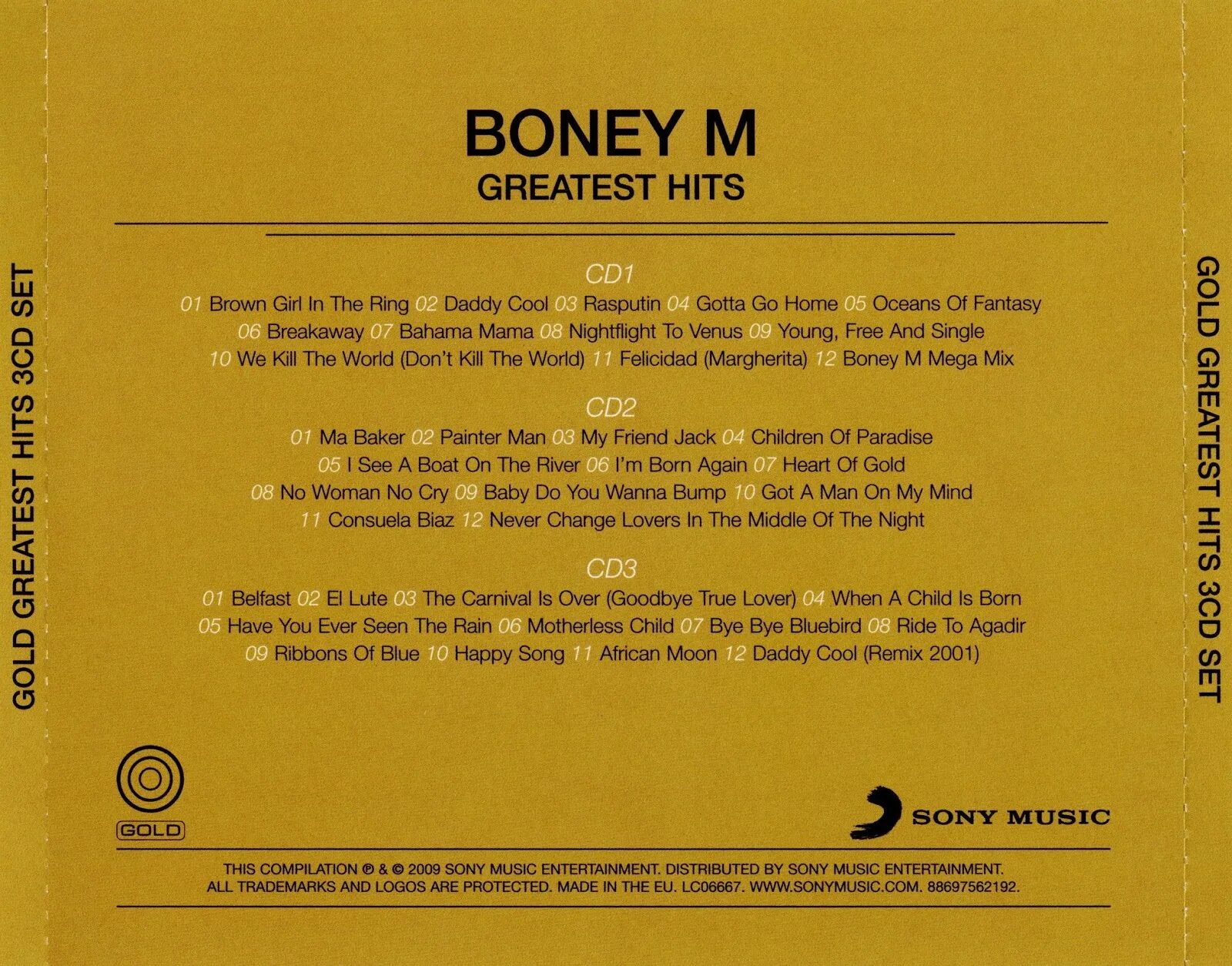 Текст песни бони м. Boney m Gold 3 CD. Boney m. Greatest Hits 2009. Boney m Greatest Hits обложка. Boney.m Gold Greatest Hits 3cd.