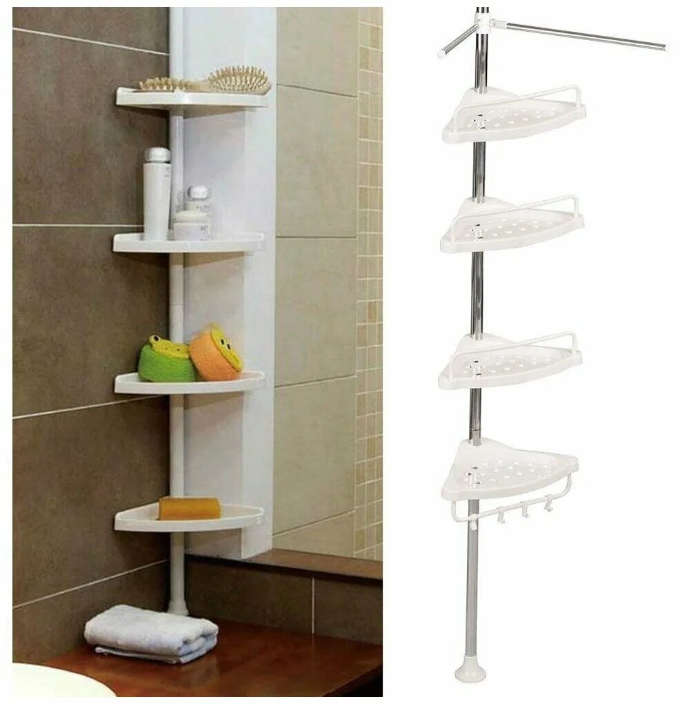 Угловая полка для ванной Multi Corner Shelf. Угловая полка для ванной Multi Corner Shelf GY-188. Полка угловая Мульти Корнер Шелф. Угловая полка для ванной (Multi Corner Shelf) / Art-0342 высота. Валберис полка для ванной