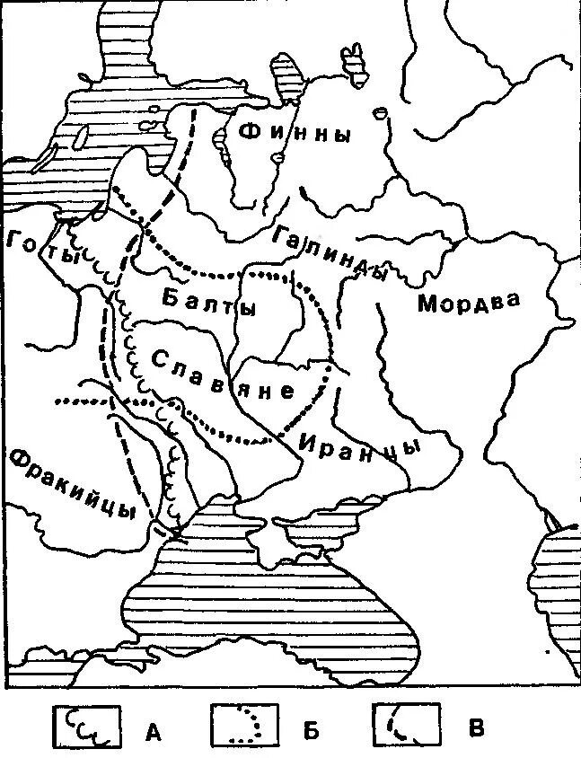 Контурная карта расселение восточных славян. Расселение древних славян контурная карта. Контурная карта расселение древних славян 4 класс. Расселение восточных славян контурная.