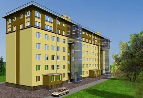 Фасад 5 этажного дома