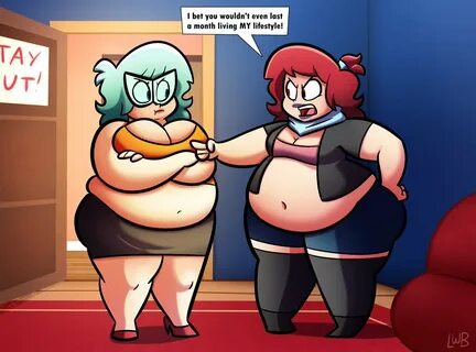Here's the start of the weight gain story arc with gainer #1, Bunessa!...