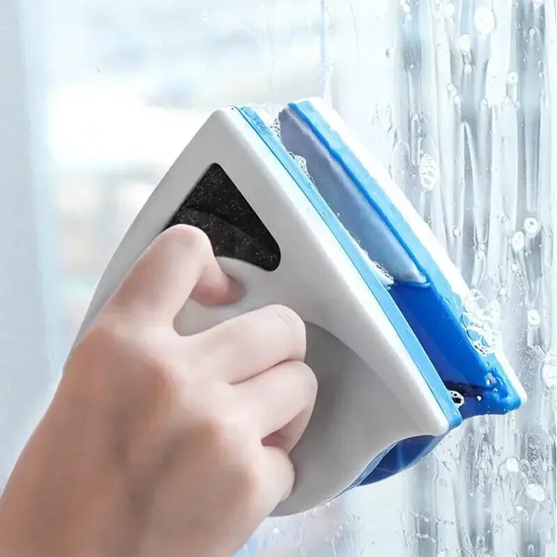 Купить двойную магнитную щетку для окон. Магнитная щетка Glass Wiper. Magnetic Glass Cleaner Brush для окон. Double Sided Glass Cleaner. Машнитная шетка для окон.