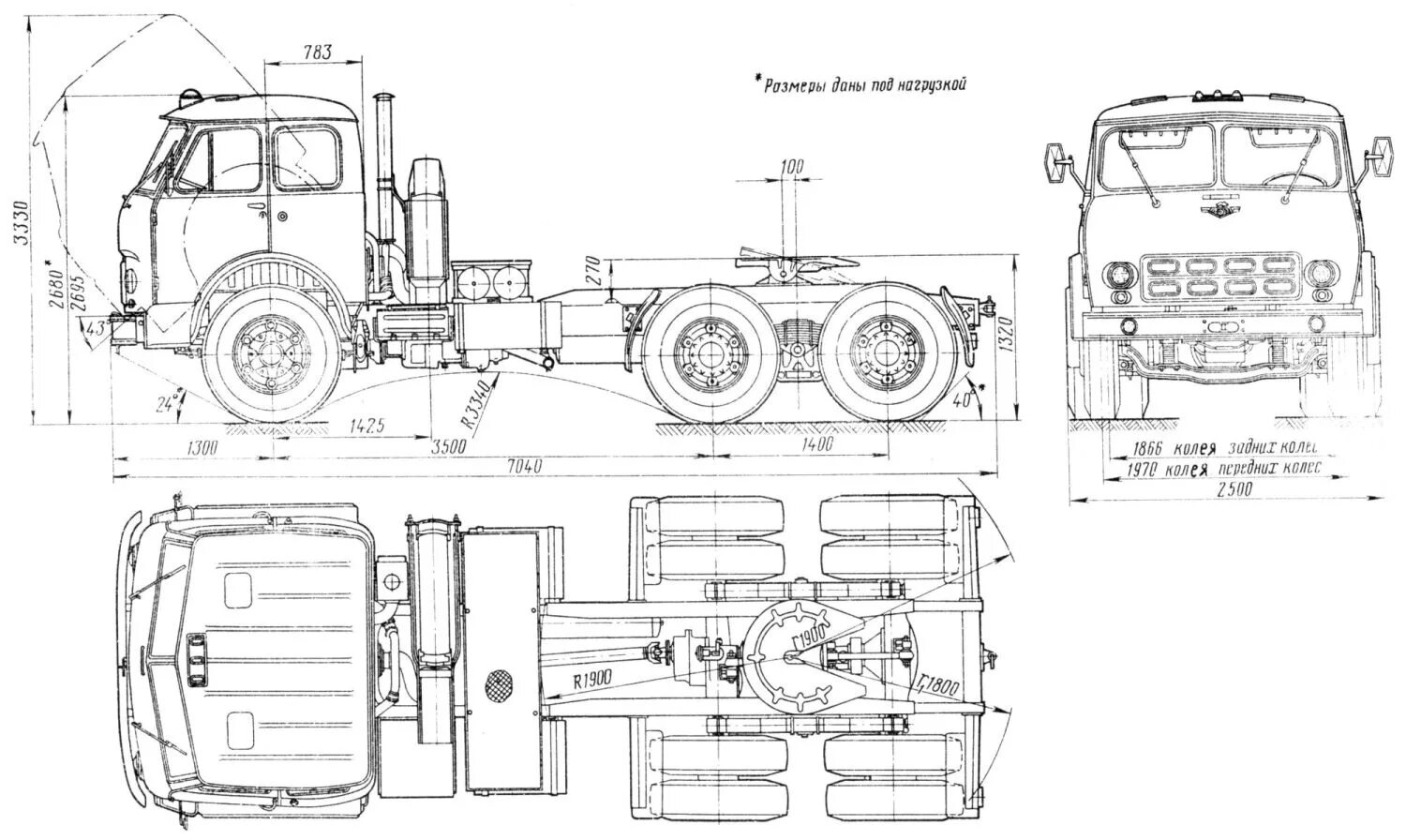 Маз расстояние. Габариты МАЗ 500 самосвал. МАЗ 515 чертежи. МАЗ седельный тягач чертеж. МАЗ 6425 чертеж.