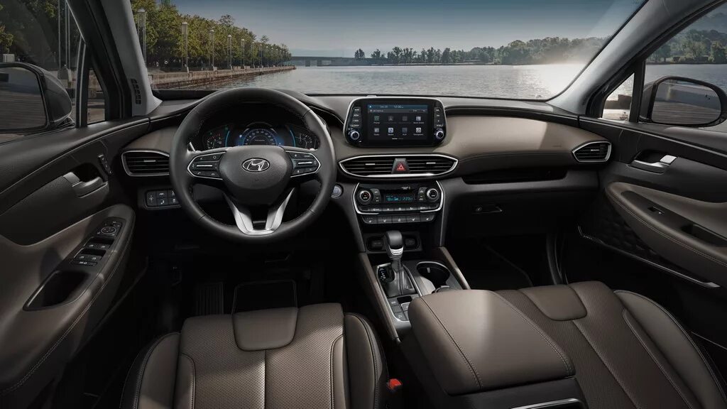 Комплектации нового санта фе. Hyundai Santa Fe 2021 салон. Хендай Санта Фе 2021 салон. Hyundai Santa Fe 2021 Interior. Хендай Santa Fe 2021 салон.