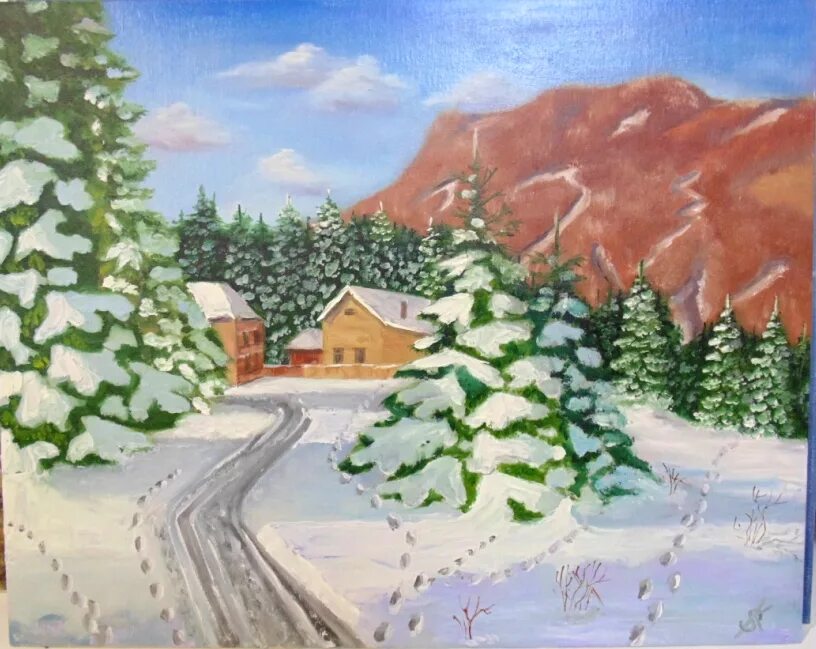 Зимний пейзаж с людьми. Как нарисовать зимнюю дорогу. Л. Зимник рисунка пейзаж. Зимний пейзаж акварель дорога.