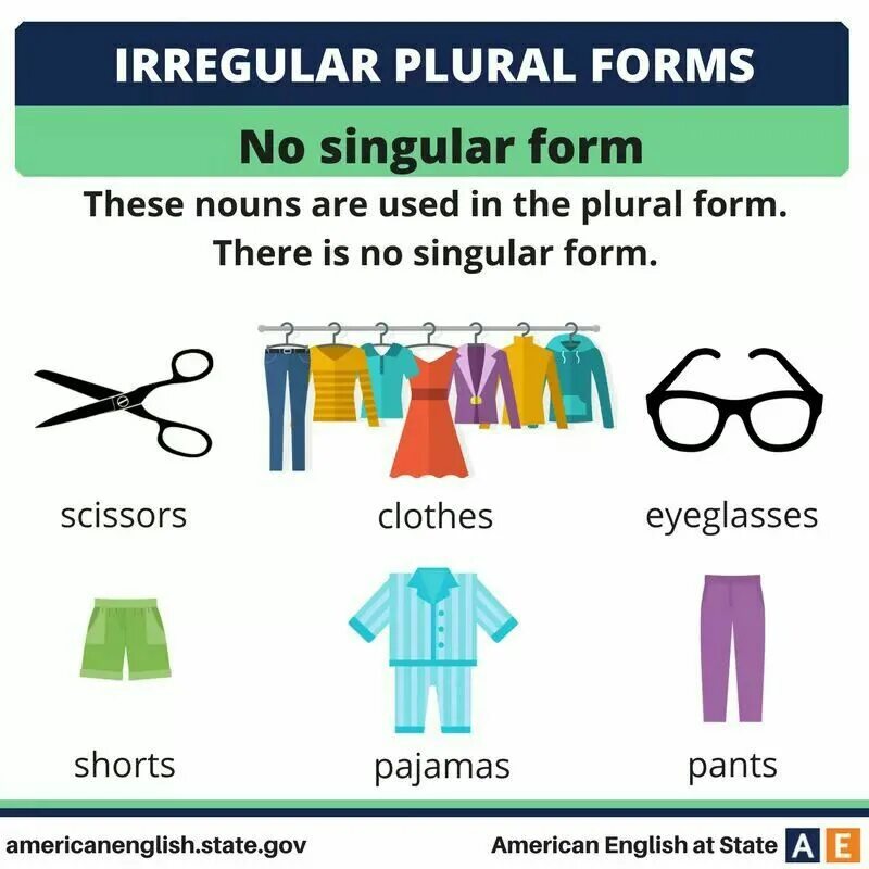 Clothes plural or singular. Singular or plural Nouns. Singular or plural. Plural form and singular form. A pair of was or were