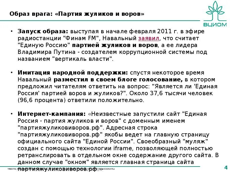 Формирование образа врага. Формирование образа врага