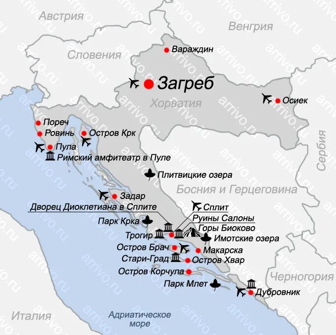 Карта хорватии подробная. Карта хорватии с городами. Карта хорватии с курортами. Хорватия карта с городами на русском языке. Карта хорватии подробная.