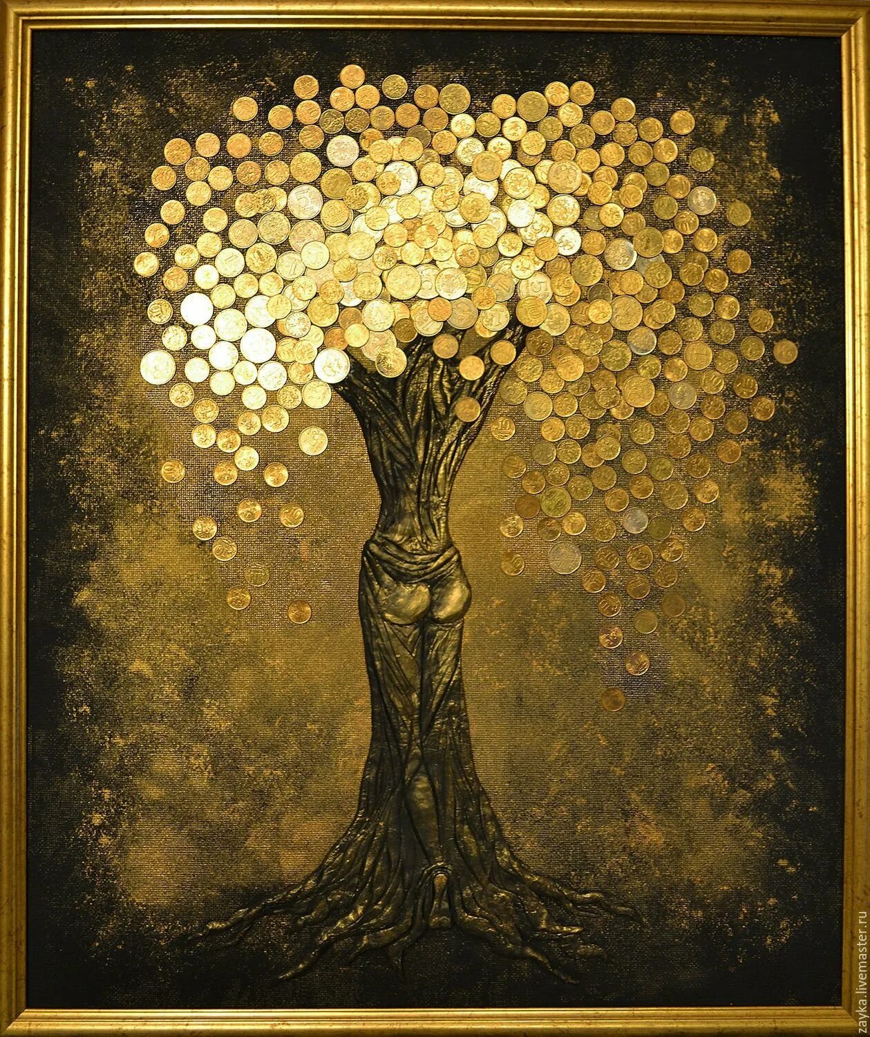 Золотое дерево золотая птица. Панно "дерево". Панно "денежное дерево". Дерево из монет. Дерево из монет картина.