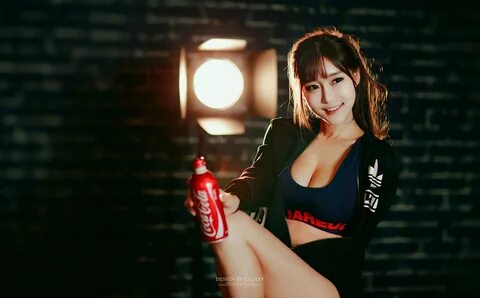 Wallpaper : model, red, Asian, singer, cleavage, fashion, Coca Cola, Person...
