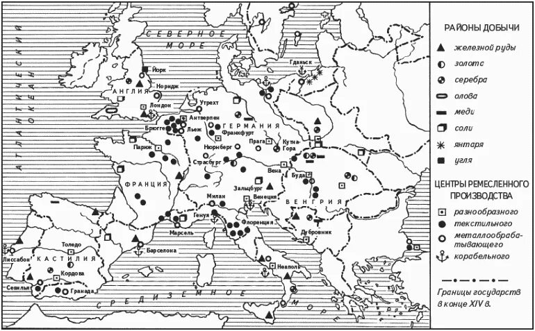 Западная европа производство. Развитие Ремесла и торговли в Европе в 14 веке карта. Карта средневековой Западной Европы. Торговля. Контурная карта развитие Ремесла и торговли в Европе в 14 веке. Контурная карта торговля в Европе в средние века.