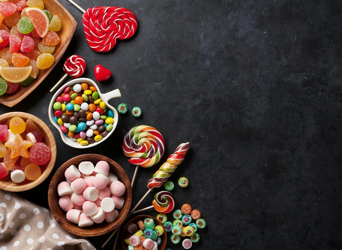 You eat many sweets